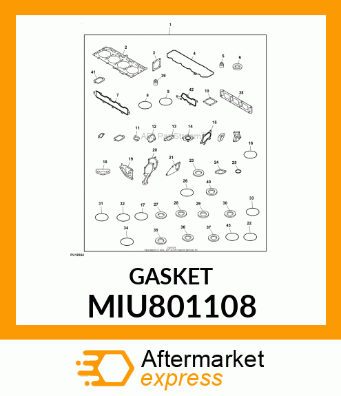 GASKET, EGR PIPE MIU801108