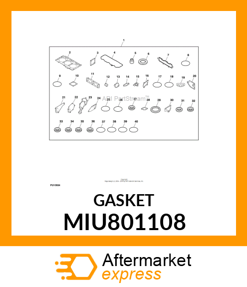 GASKET, EGR PIPE MIU801108