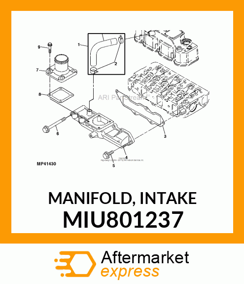 MANIFOLD, INTAKE MIU801237