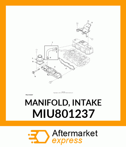 MANIFOLD, INTAKE MIU801237