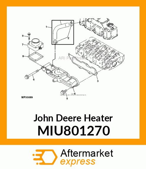 HEATER, AIR MIU801270