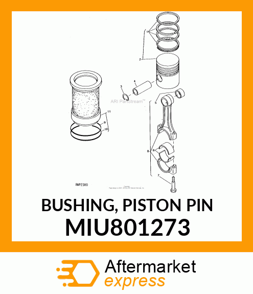 BUSHING, PISTON PIN MIU801273