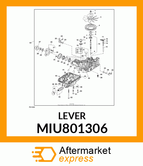 LEVER, BYPASS A MIU801306