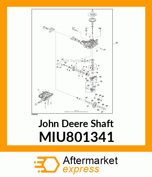 AXLE SHAFT 30 MIU801341