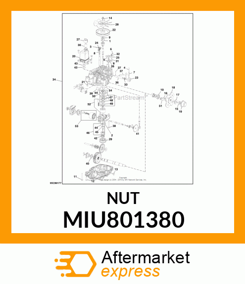 LOCK NUT 3/4 MIU801380