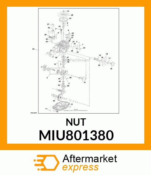 LOCK NUT 3/4 MIU801380