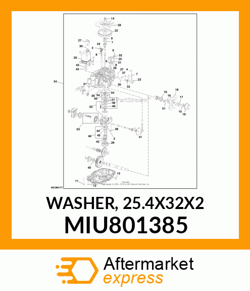 WASHER, 25.4X32X2 MIU801385