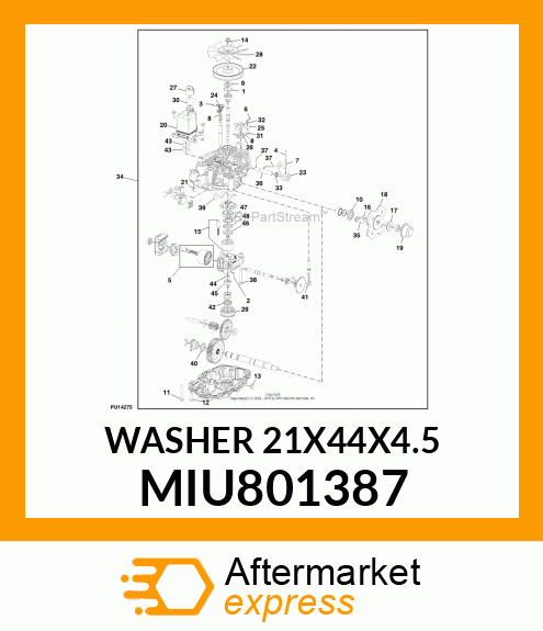 WASHER 21X44X4.5 MIU801387