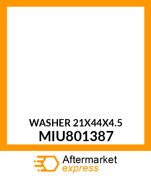 WASHER 21X44X4.5 MIU801387