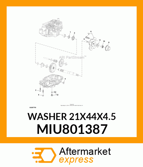 WASHER 21X44X4.5 MIU801387