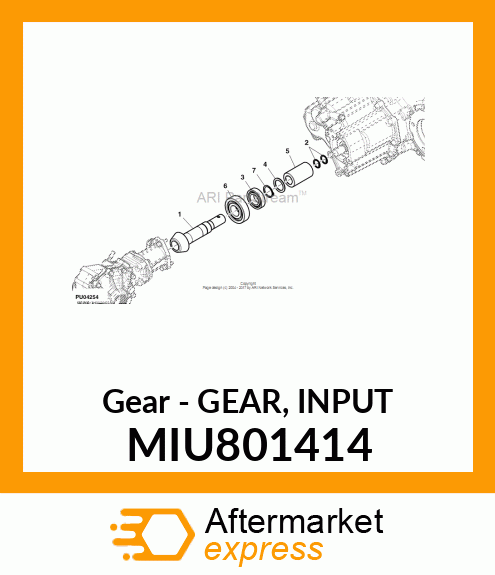 Gear - GEAR, INPUT MIU801414