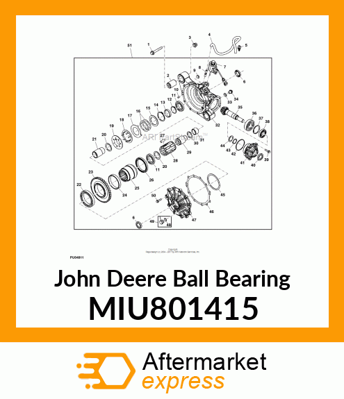 BALL BEARING, DEEP GROOVE MIU801415