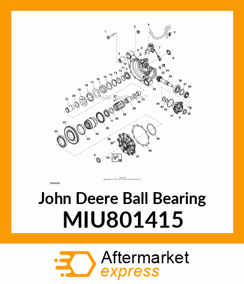 BALL BEARING, DEEP GROOVE MIU801415