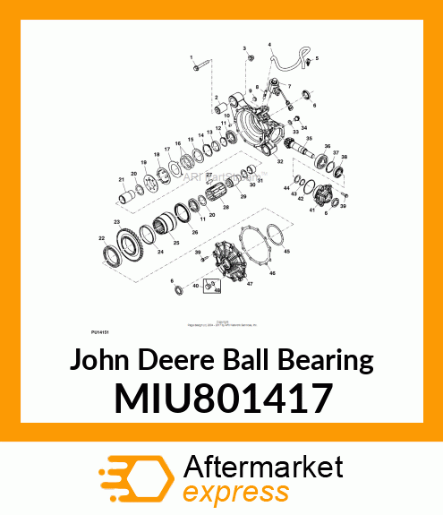 BALL BEARING, DEEP GROOVE MIU801417