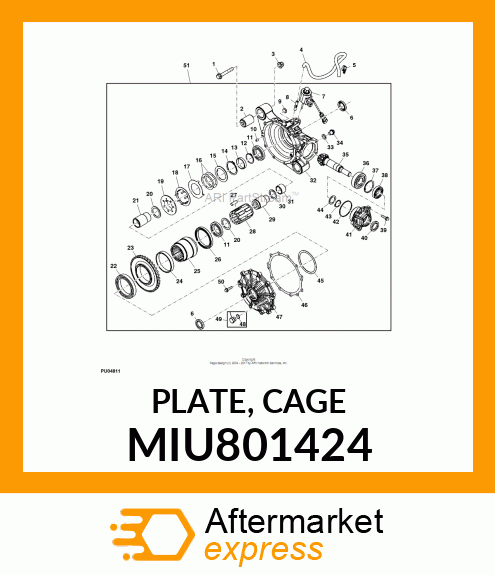 PLATE, CAGE MIU801424