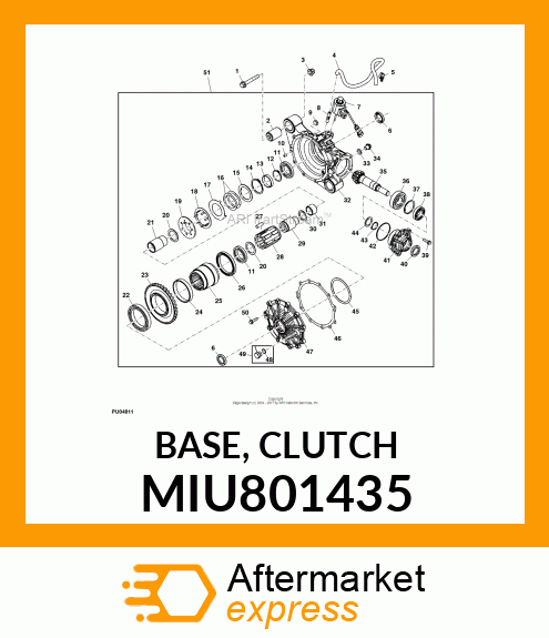 BASE, CLUTCH MIU801435