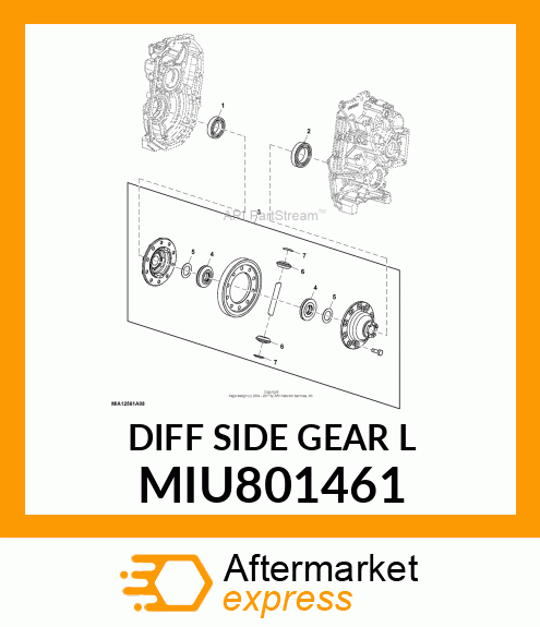 GEAR, DIFF SIDE GEAR L MIU801461