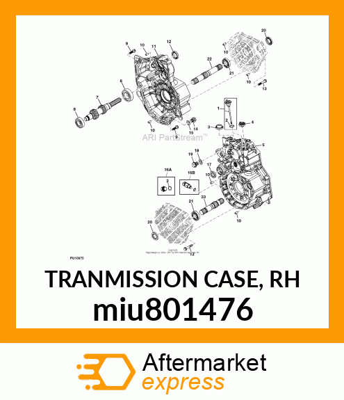 TRANMISSION CASE, RH miu801476