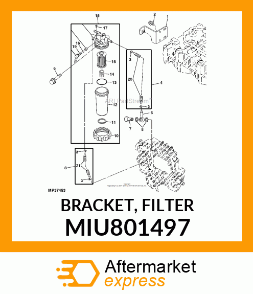 BRACKET, FILTER MIU801497