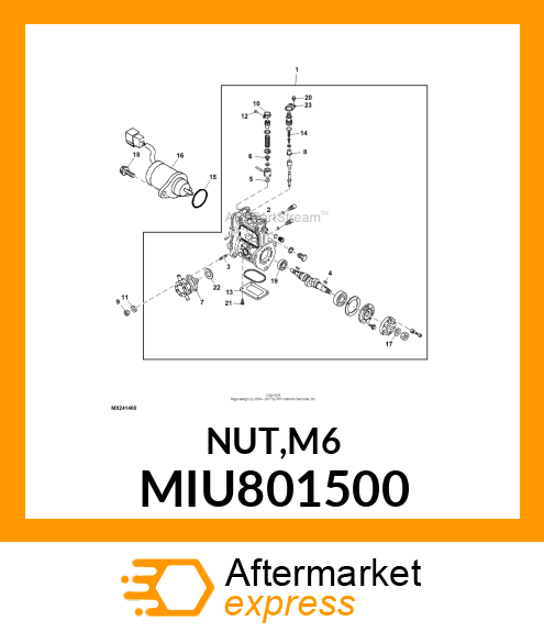 NUT,M6 MIU801500