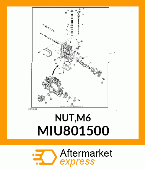 NUT,M6 MIU801500