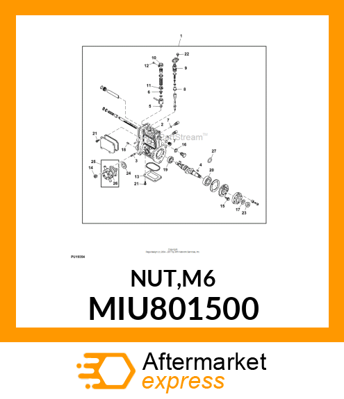 NUT,M6 MIU801500