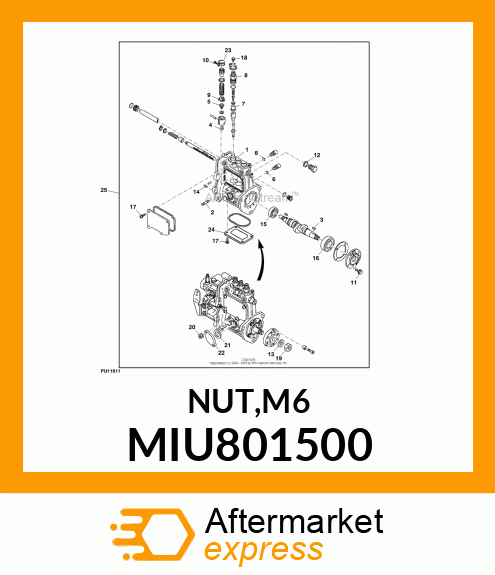 NUT,M6 MIU801500