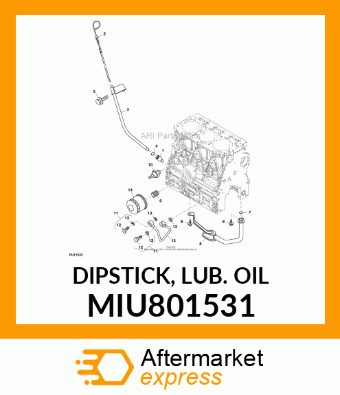 DIPSTICK, LUB. OIL MIU801531