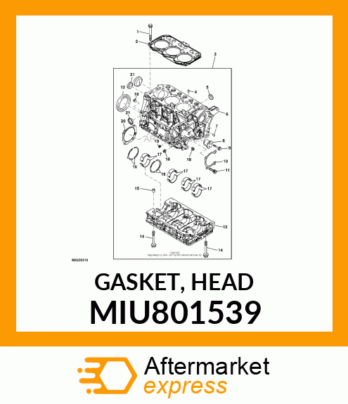 GASKET, HEAD MIU801539