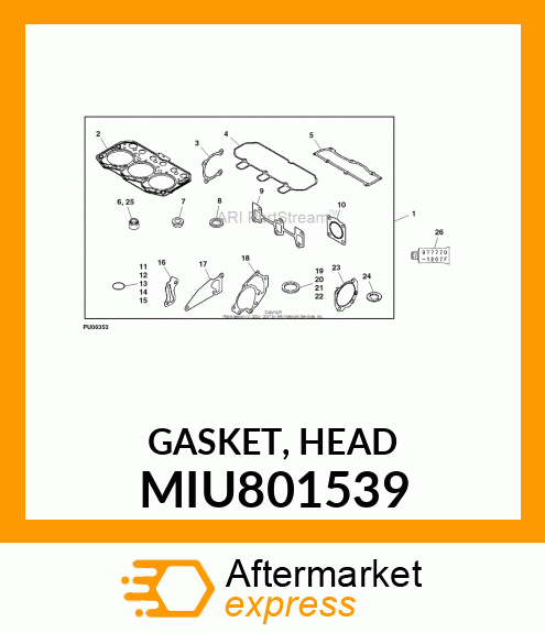 GASKET, HEAD MIU801539