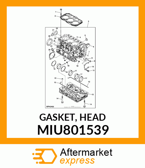 GASKET, HEAD MIU801539