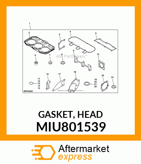 GASKET, HEAD MIU801539