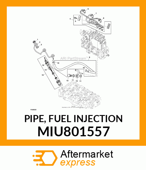 PIPE, FUEL INJECTION MIU801557