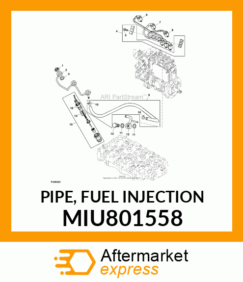 PIPE, FUEL INJECTION MIU801558