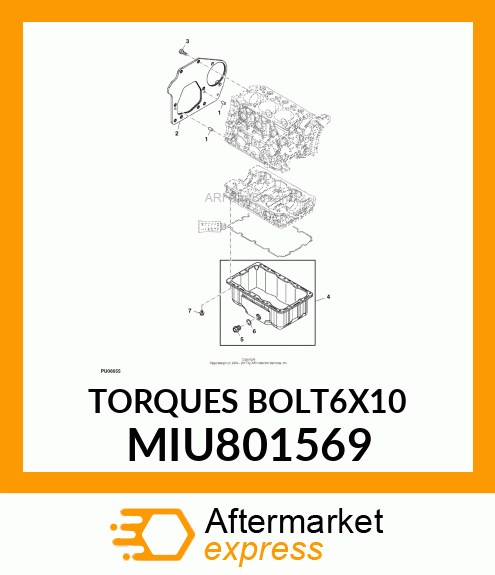 TORQUES BOLT6X10 MIU801569