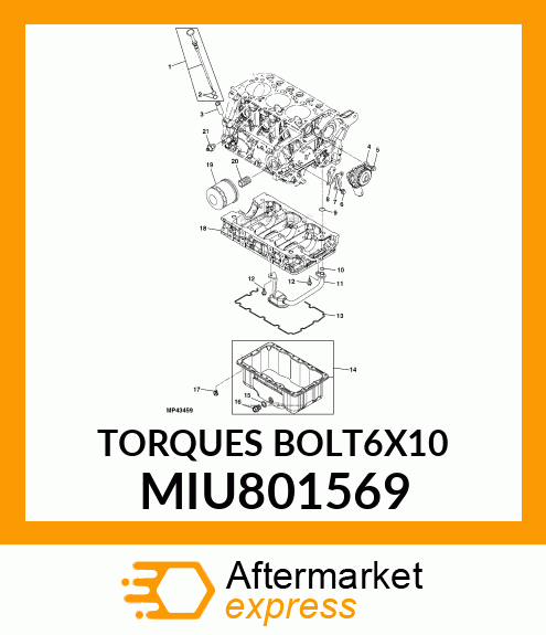 TORQUES BOLT6X10 MIU801569