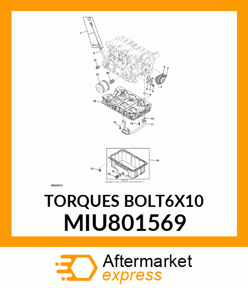 TORQUES BOLT6X10 MIU801569