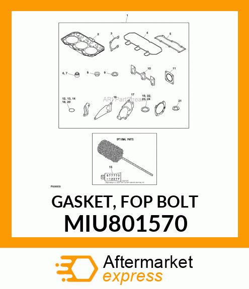 GASKET, FOP BOLT MIU801570