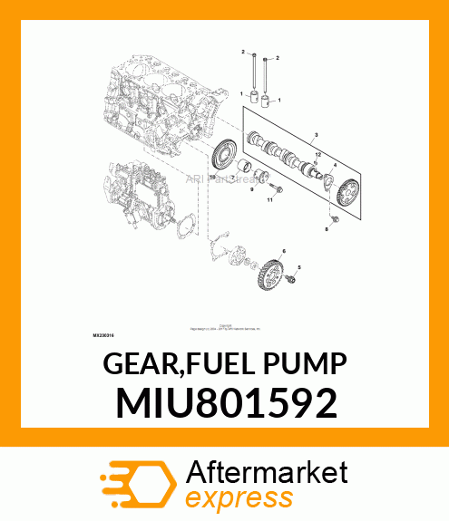 GEAR,FUEL PUMP MIU801592