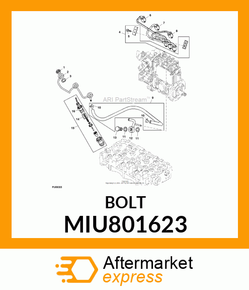 BOLT,PIPE JOINT MIU801623