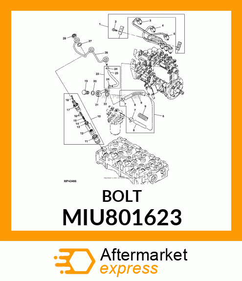 BOLT,PIPE JOINT MIU801623