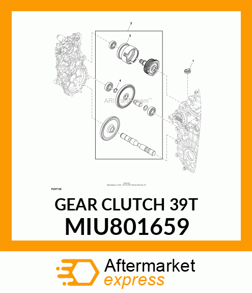 GEAR CLUTCH 39T MIU801659