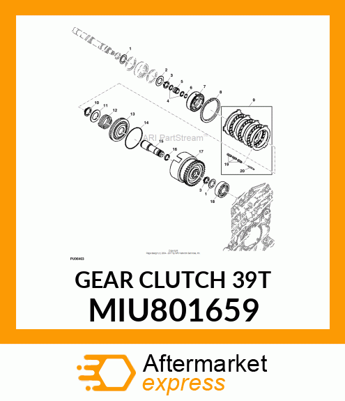 GEAR CLUTCH 39T MIU801659