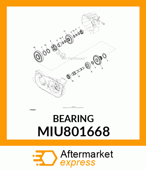 BALL BEARING, BEARING, BALL MIU801668