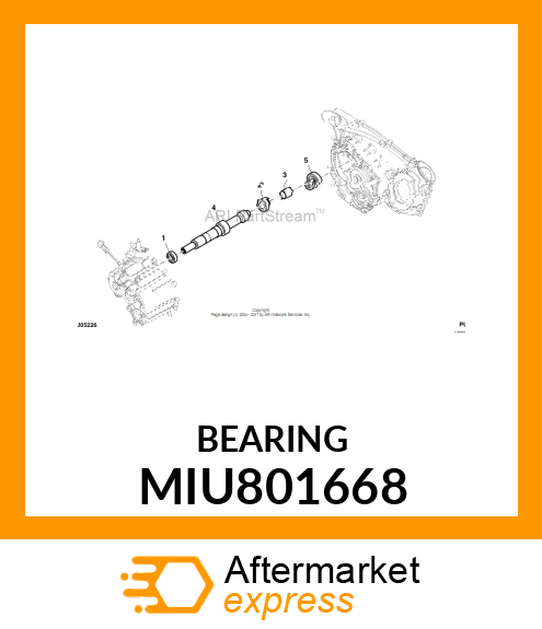 BALL BEARING, BEARING, BALL MIU801668