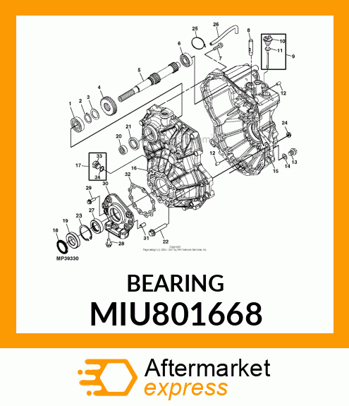 BALL BEARING, BEARING, BALL MIU801668