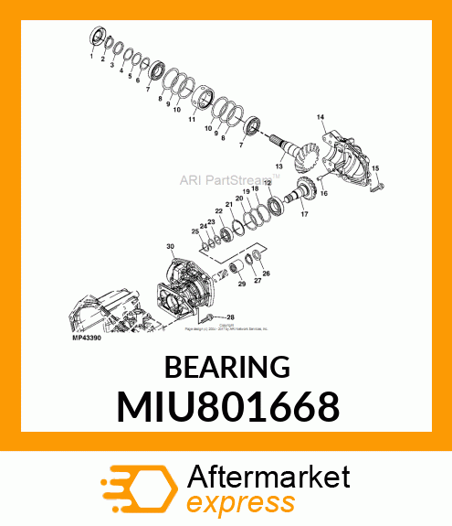 BALL BEARING, BEARING, BALL MIU801668