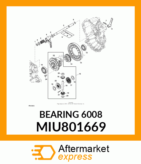 BEARING 6008 MIU801669