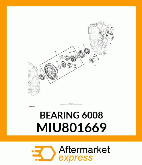 BEARING 6008 MIU801669