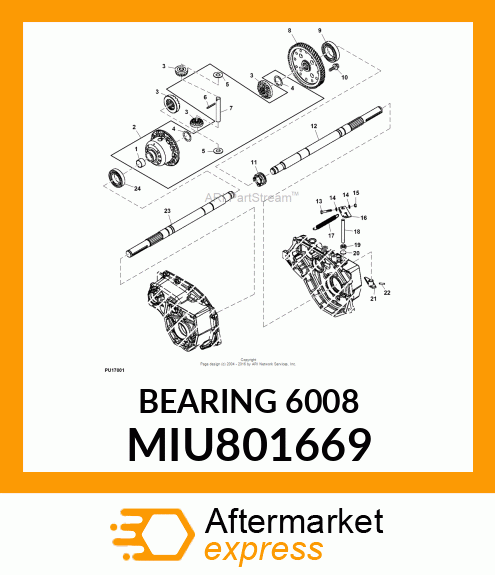 BEARING 6008 MIU801669